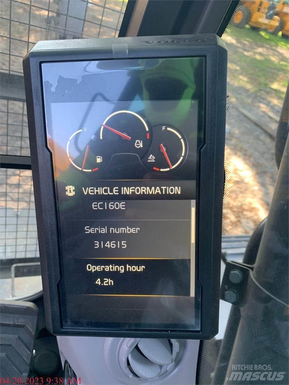 Volvo EC160EL Vikšriniai ekskavatoriai