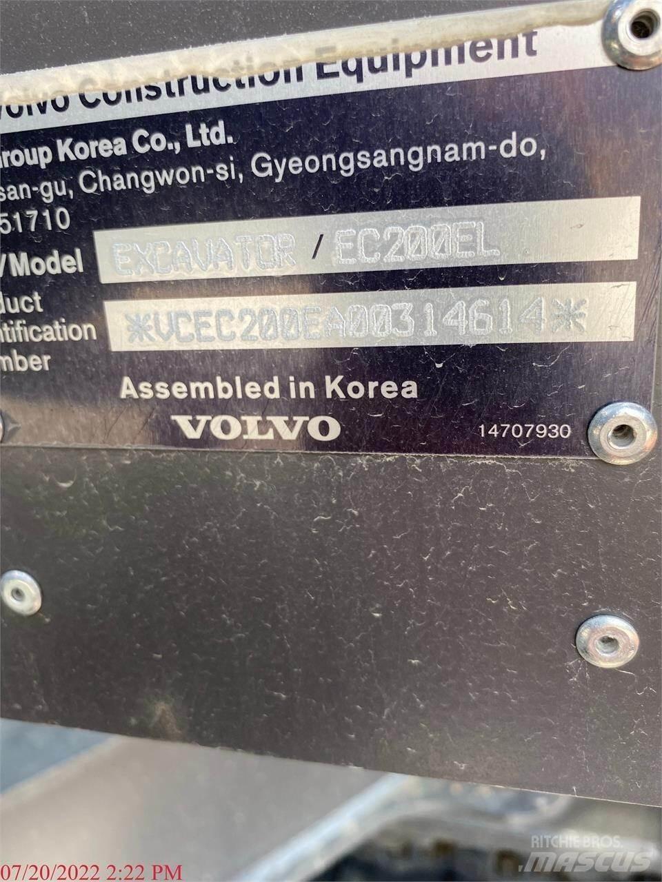 Volvo EC200EL Vikšriniai ekskavatoriai