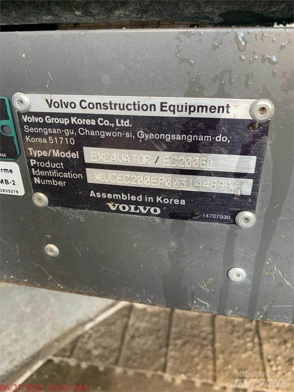 Volvo EC200EL Vikšriniai ekskavatoriai