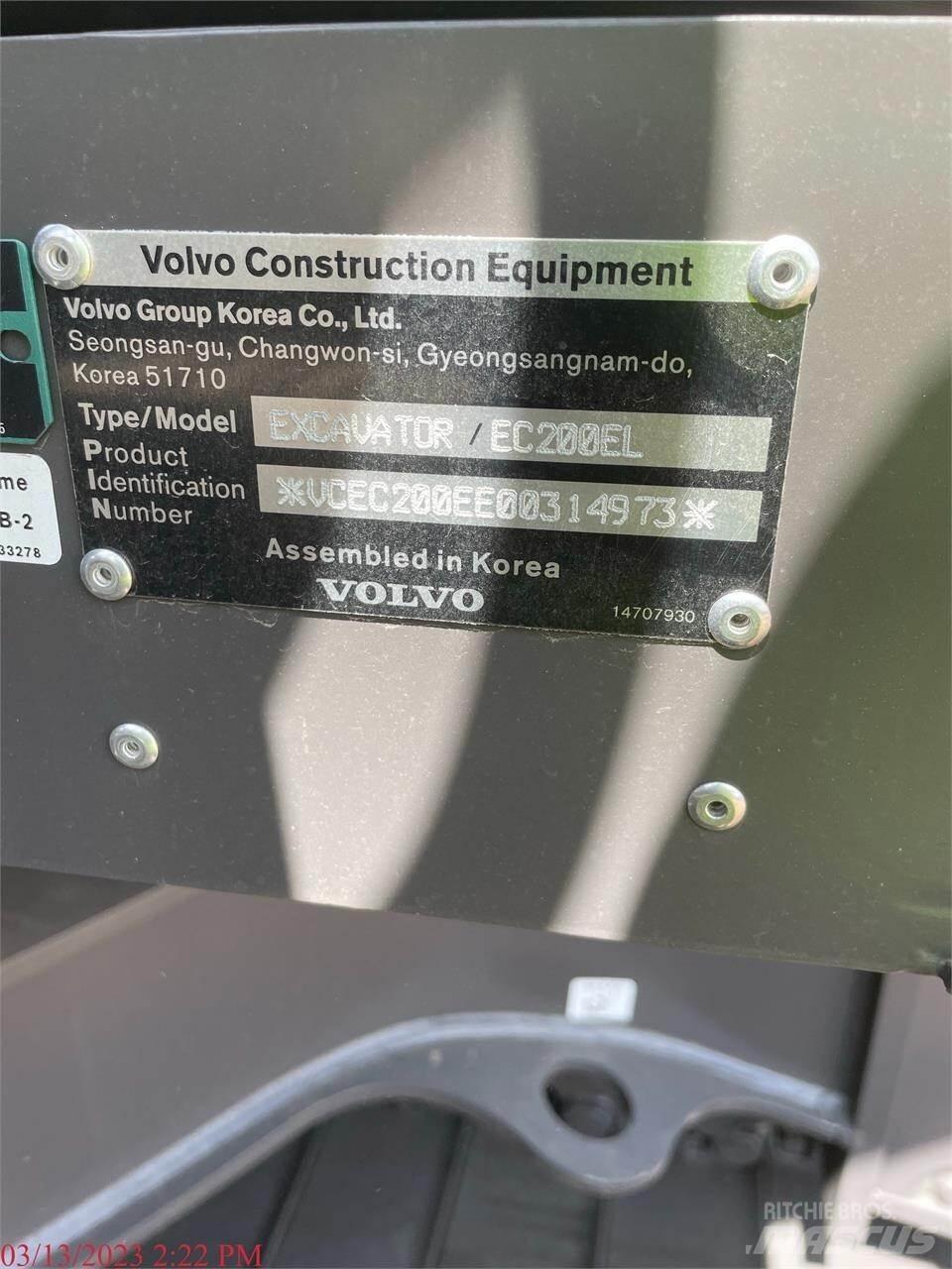 Volvo EC200EL Vikšriniai ekskavatoriai