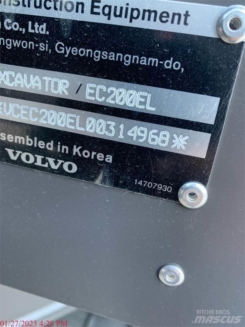 Volvo EC200EL Vikšriniai ekskavatoriai
