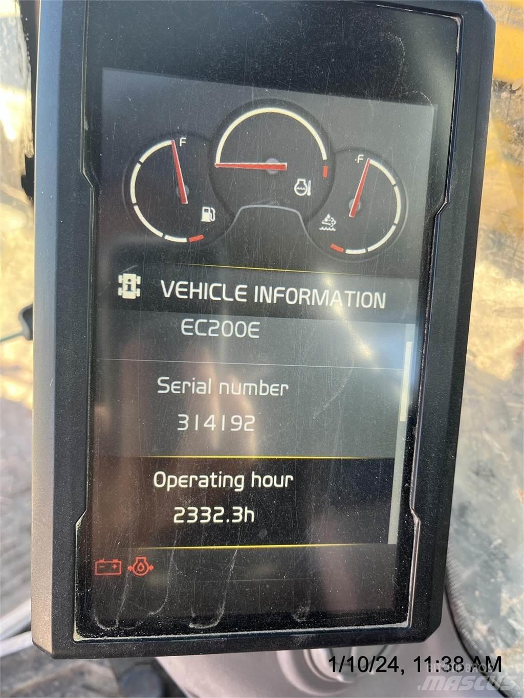 Volvo EC200EL Vikšriniai ekskavatoriai