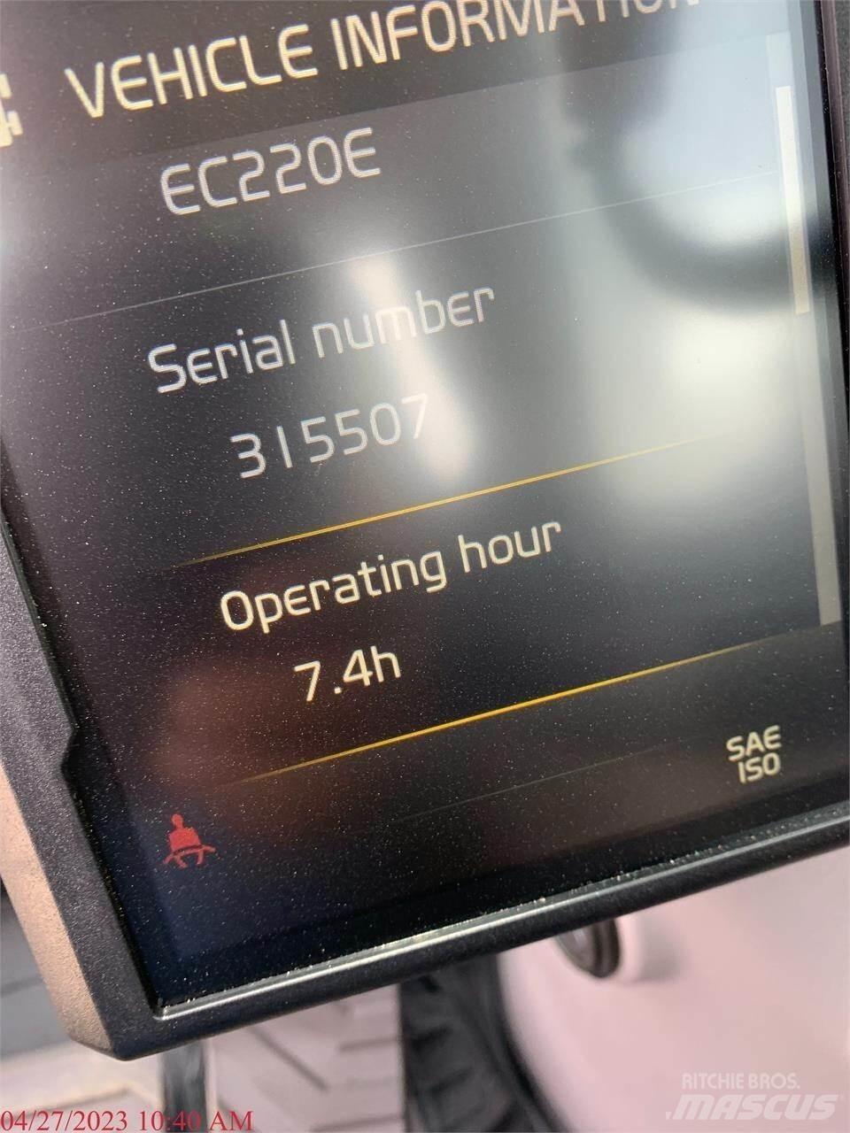 Volvo EC220EL Vikšriniai ekskavatoriai