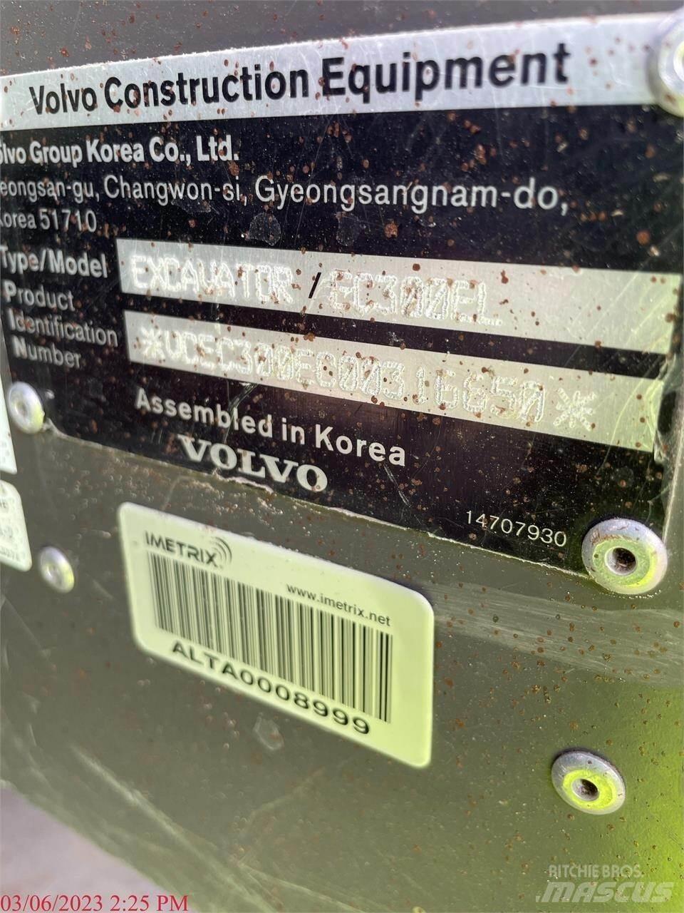 Volvo EC300EL Vikšriniai ekskavatoriai