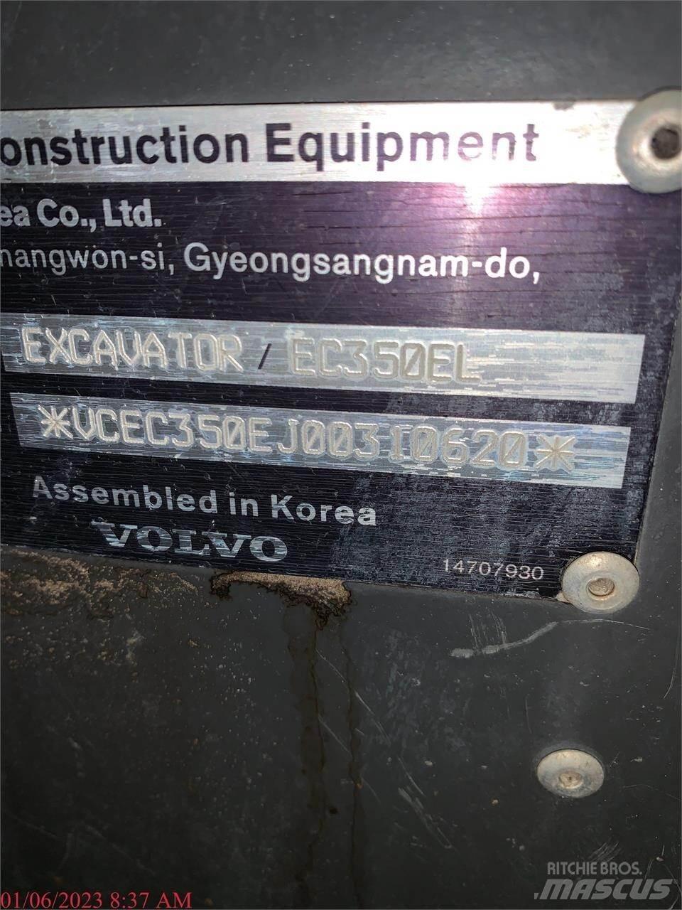 Volvo EC350EL Vikšriniai ekskavatoriai