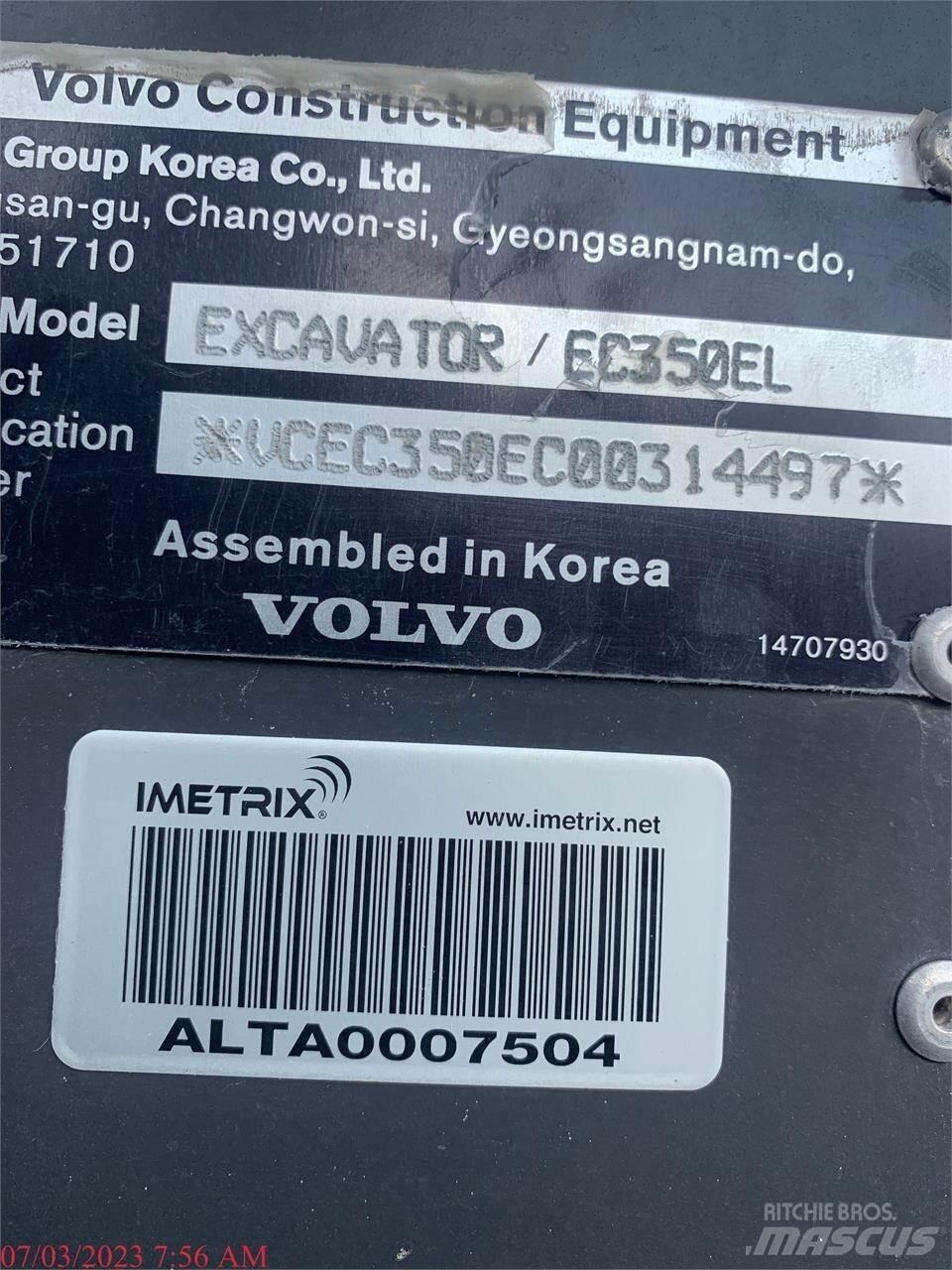 Volvo EC350EL Vikšriniai ekskavatoriai