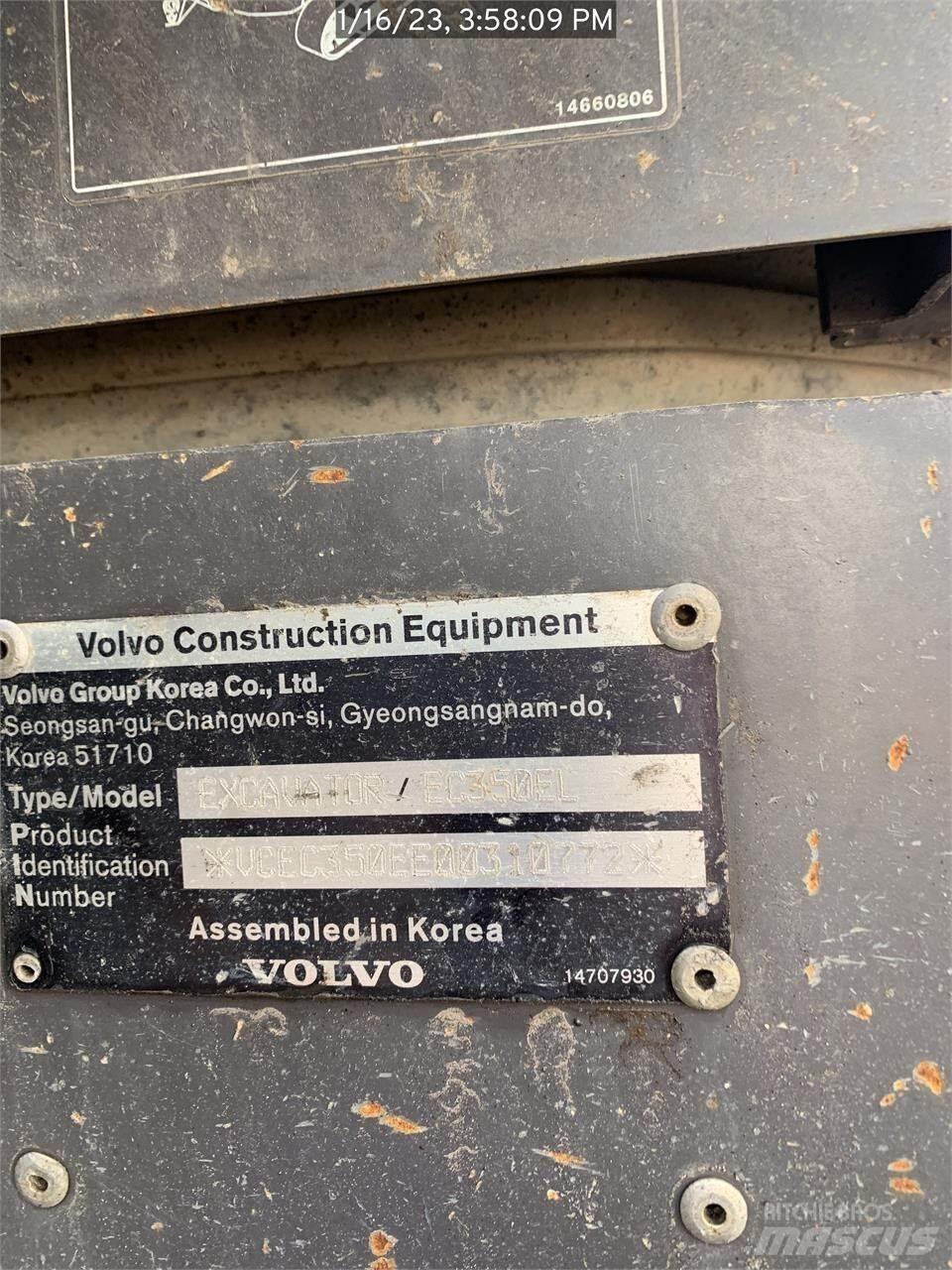Volvo EC350EL Vikšriniai ekskavatoriai