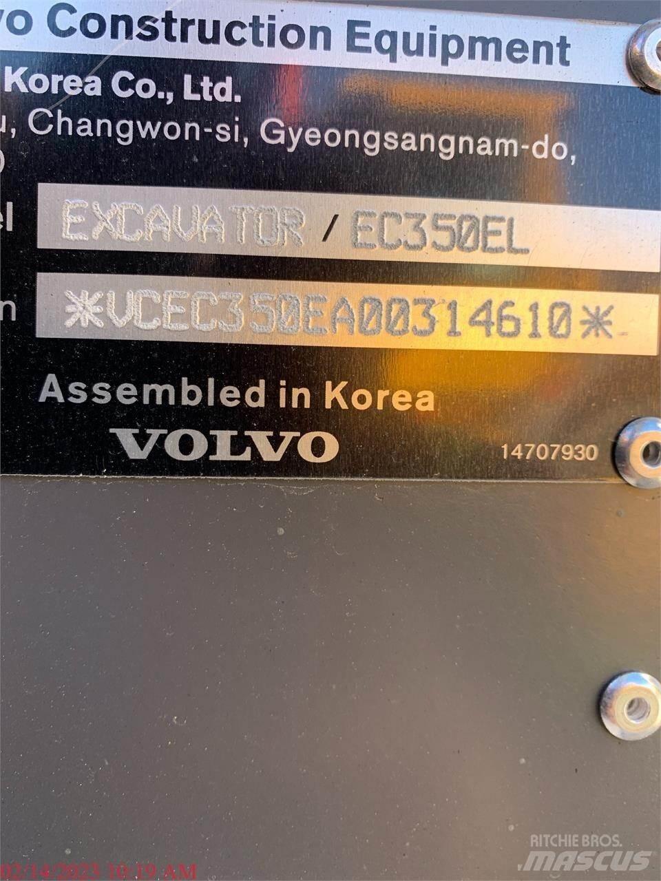Volvo EC350EL Vikšriniai ekskavatoriai