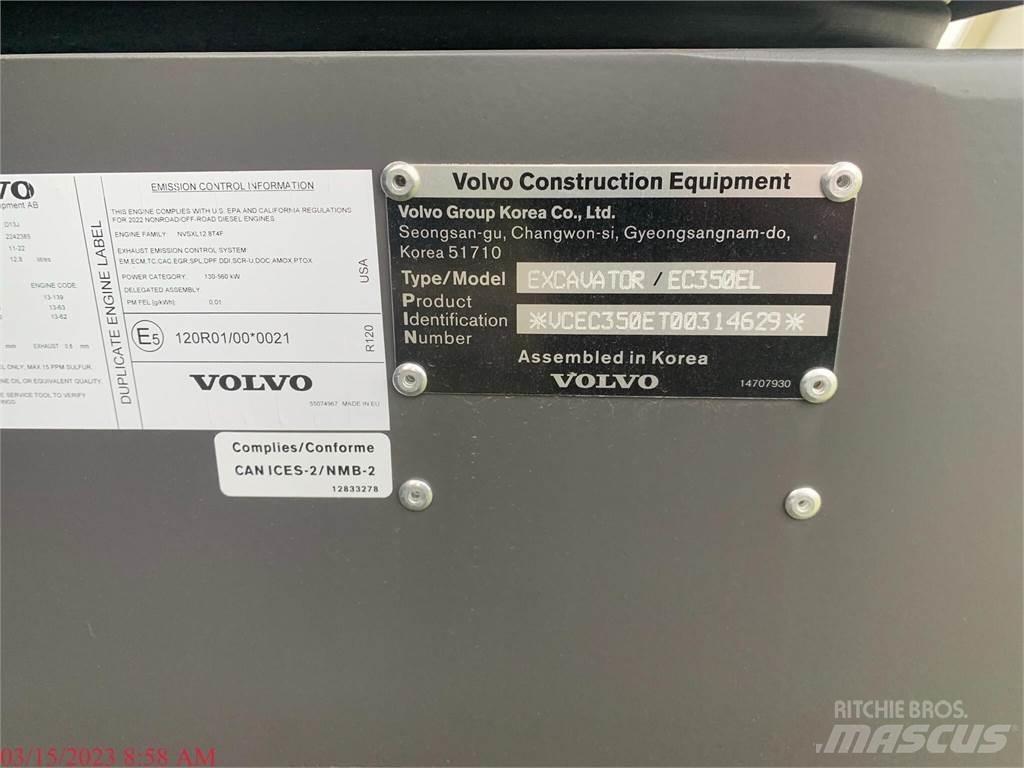 Volvo EC350EL Vikšriniai ekskavatoriai