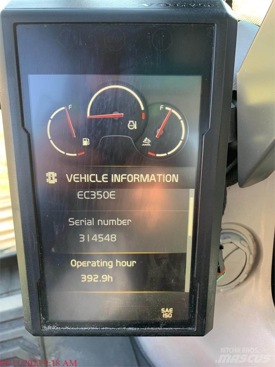 Volvo EC350EL Vikšriniai ekskavatoriai