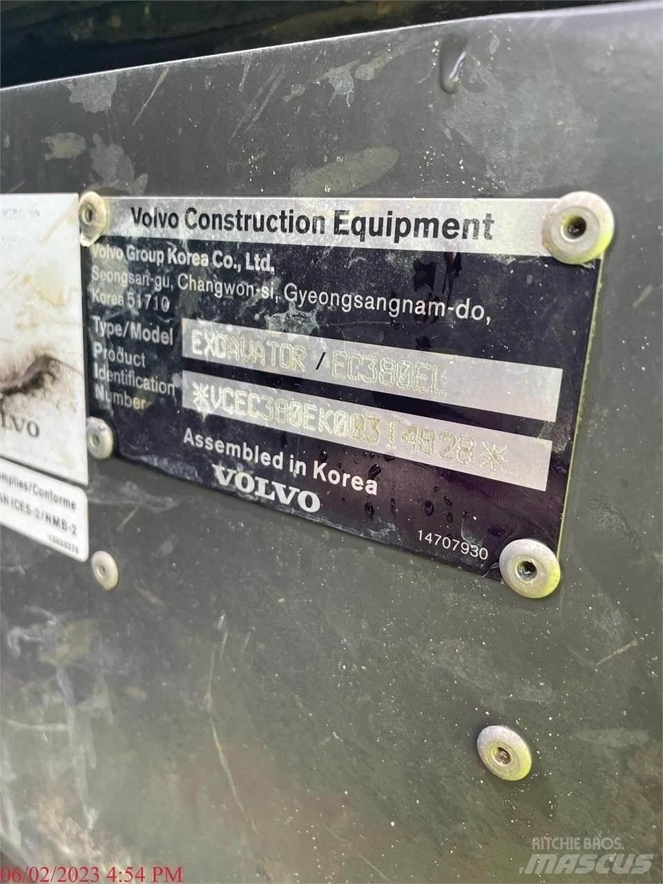 Volvo EC380EL Vikšriniai ekskavatoriai