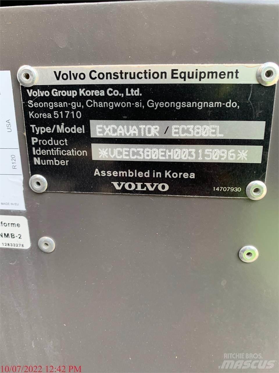 Volvo EC380EL Vikšriniai ekskavatoriai