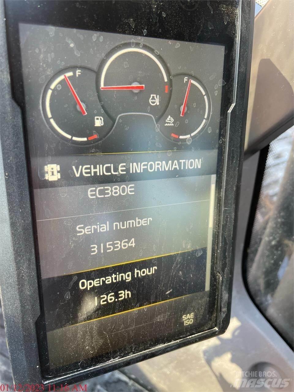 Volvo EC380EL Vikšriniai ekskavatoriai