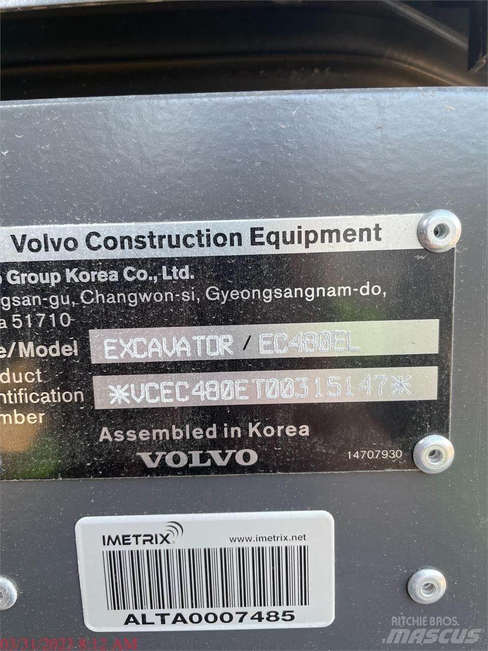 Volvo EC480EL Vikšriniai ekskavatoriai
