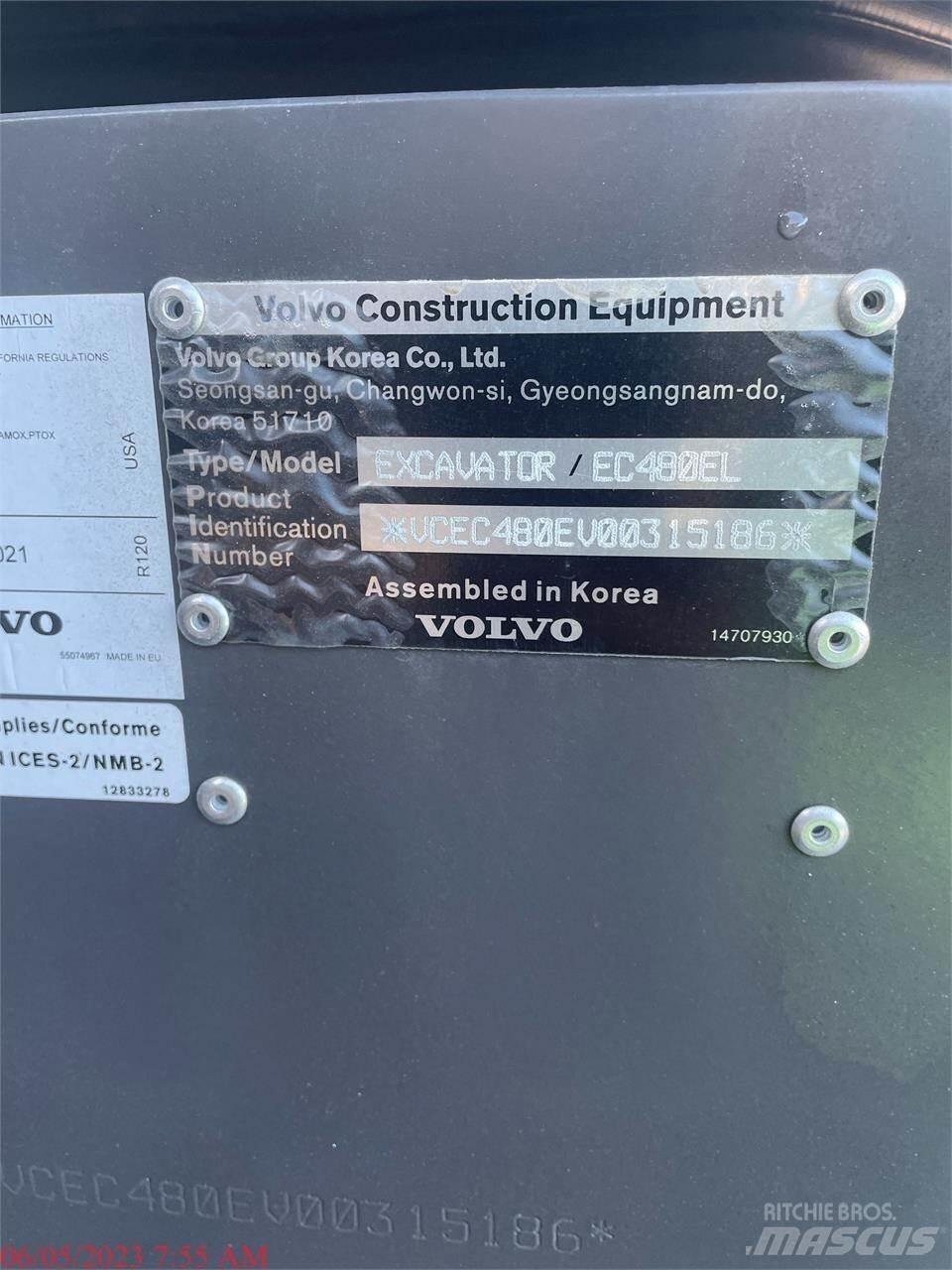 Volvo EC480EL Vikšriniai ekskavatoriai