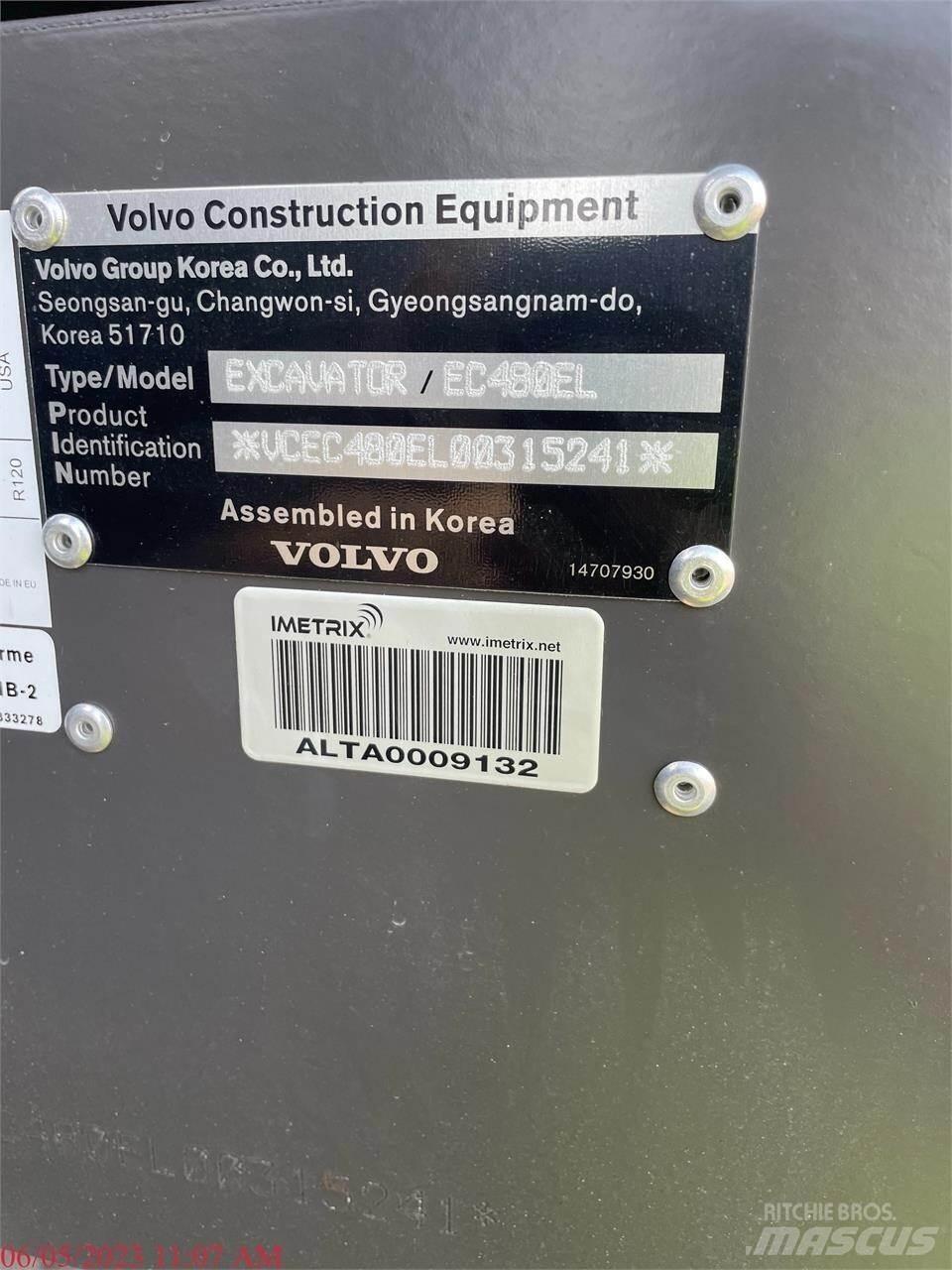 Volvo EC480EL Vikšriniai ekskavatoriai