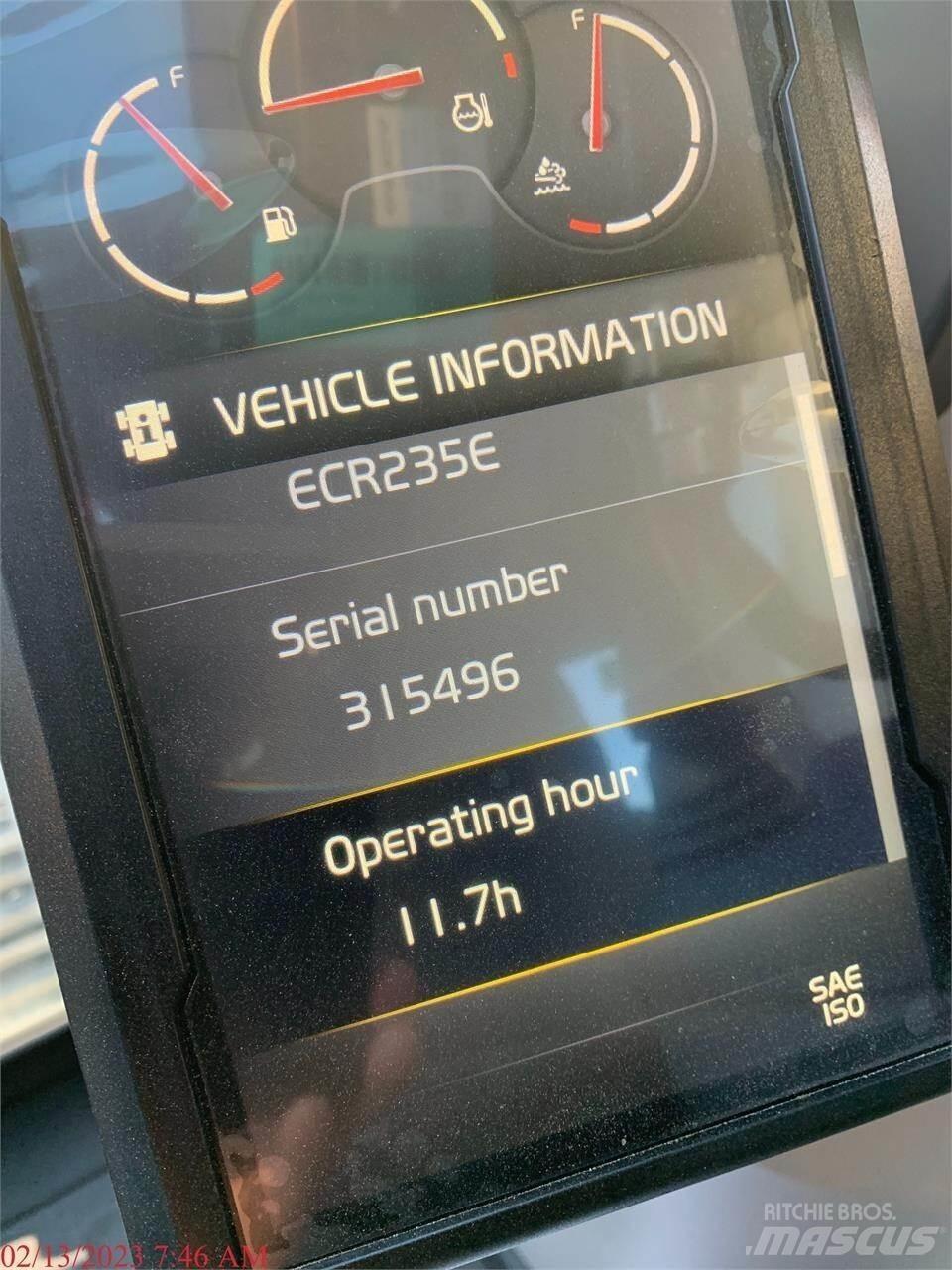 Volvo ECR235EL Vikšriniai ekskavatoriai