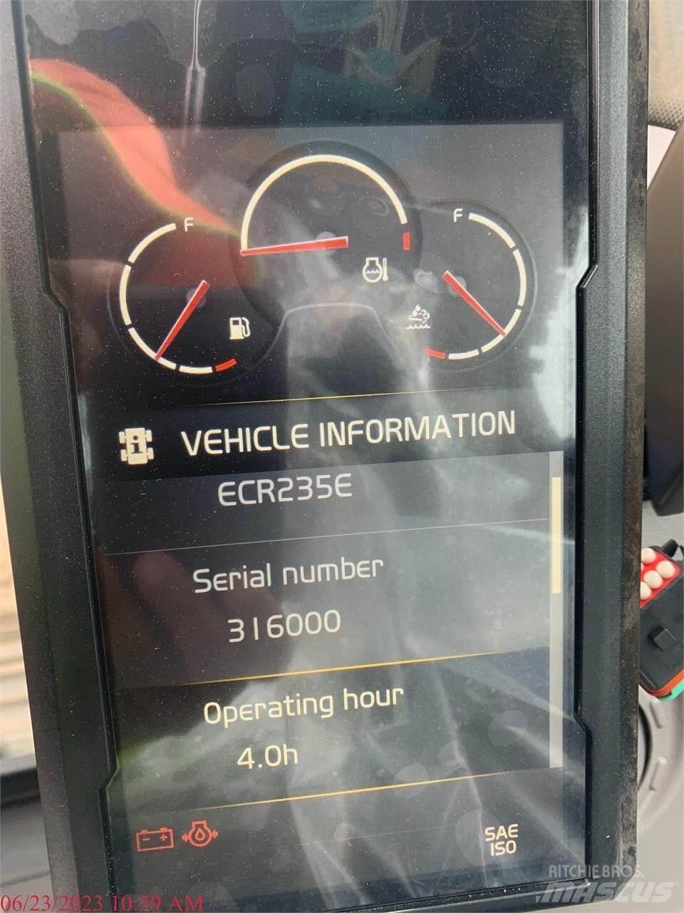 Volvo ECR235EL Vikšriniai ekskavatoriai