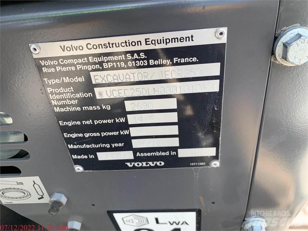 Volvo ECR25D Mini ekskavatoriai < 7 t