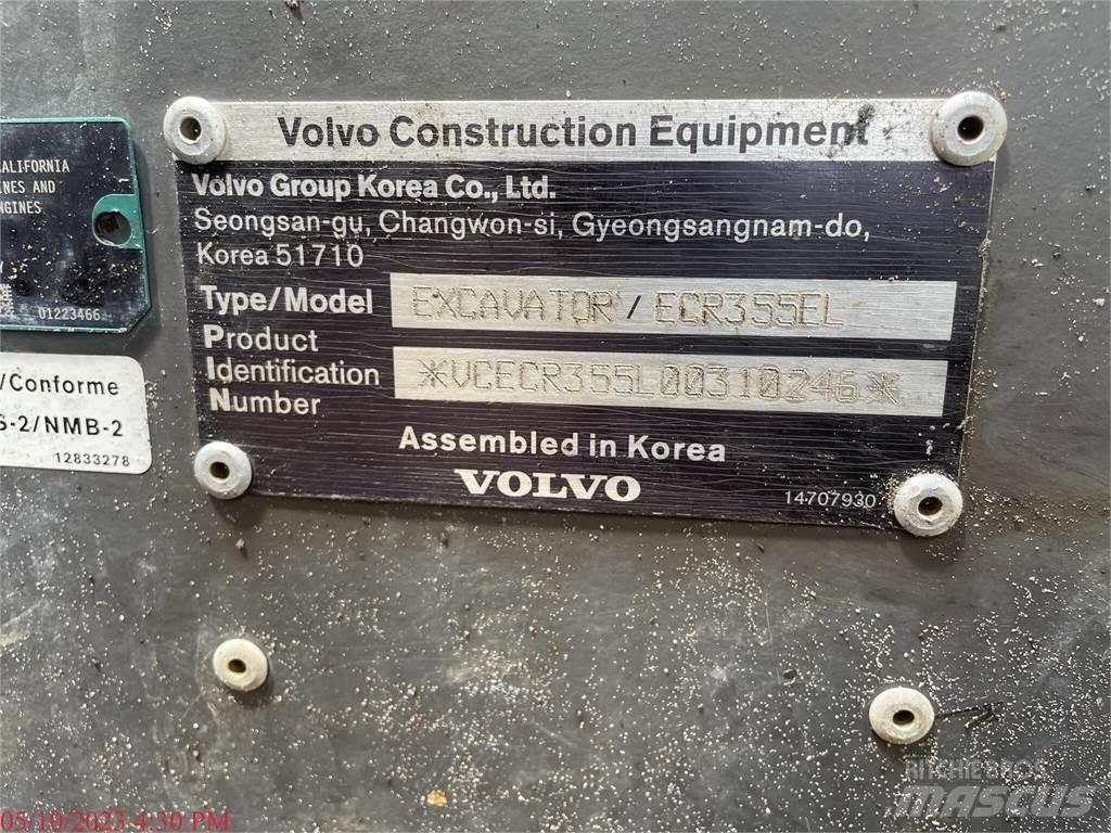 Volvo ECR355EL Vikšriniai ekskavatoriai
