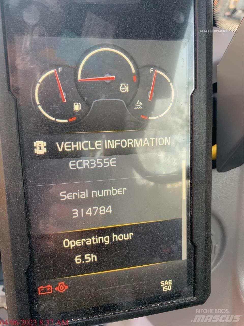 Volvo ECR355EL Vikšriniai ekskavatoriai
