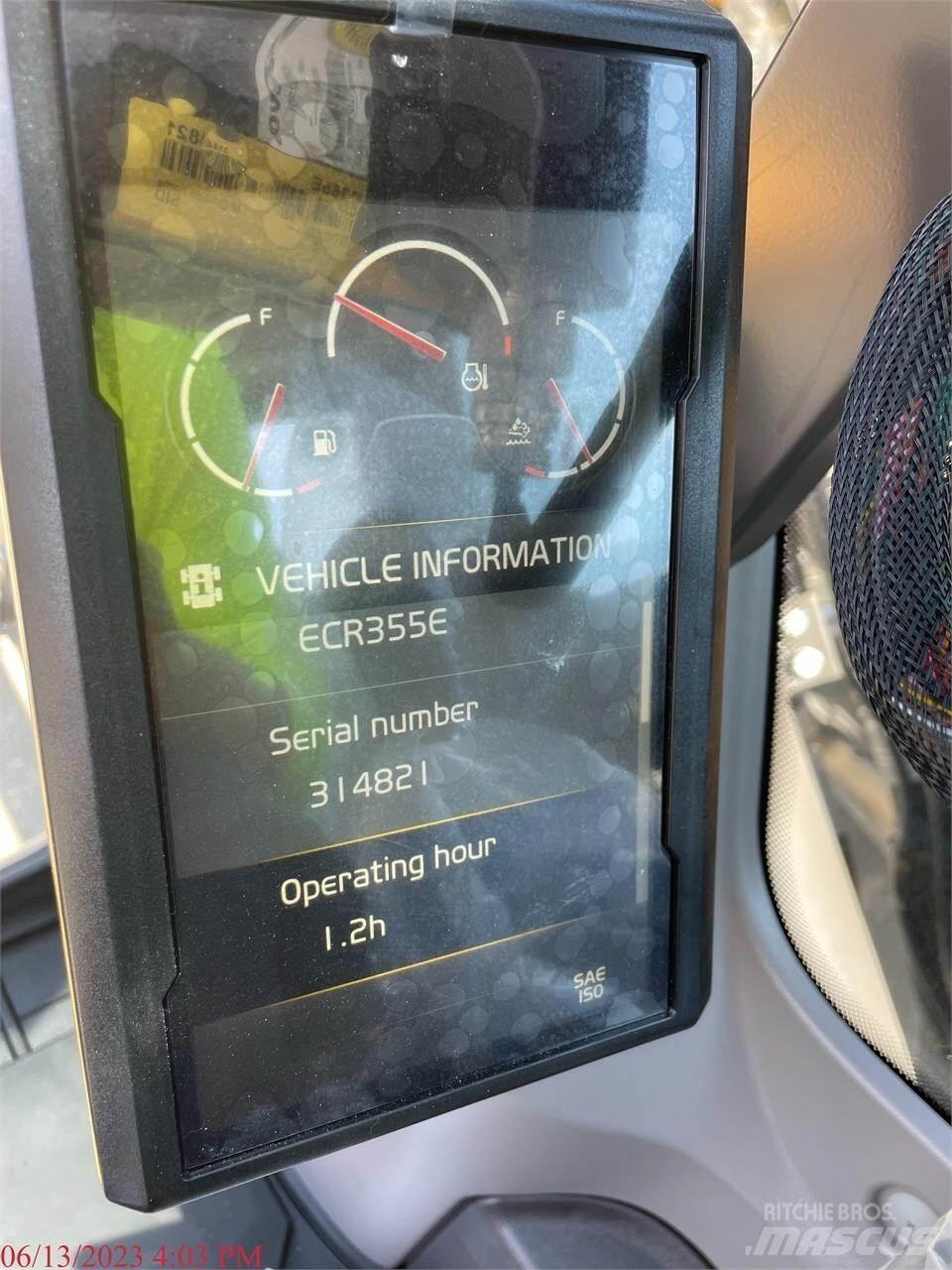 Volvo ECR355EL Vikšriniai ekskavatoriai