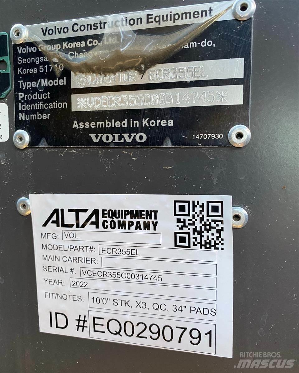 Volvo ECR355EL Vikšriniai ekskavatoriai