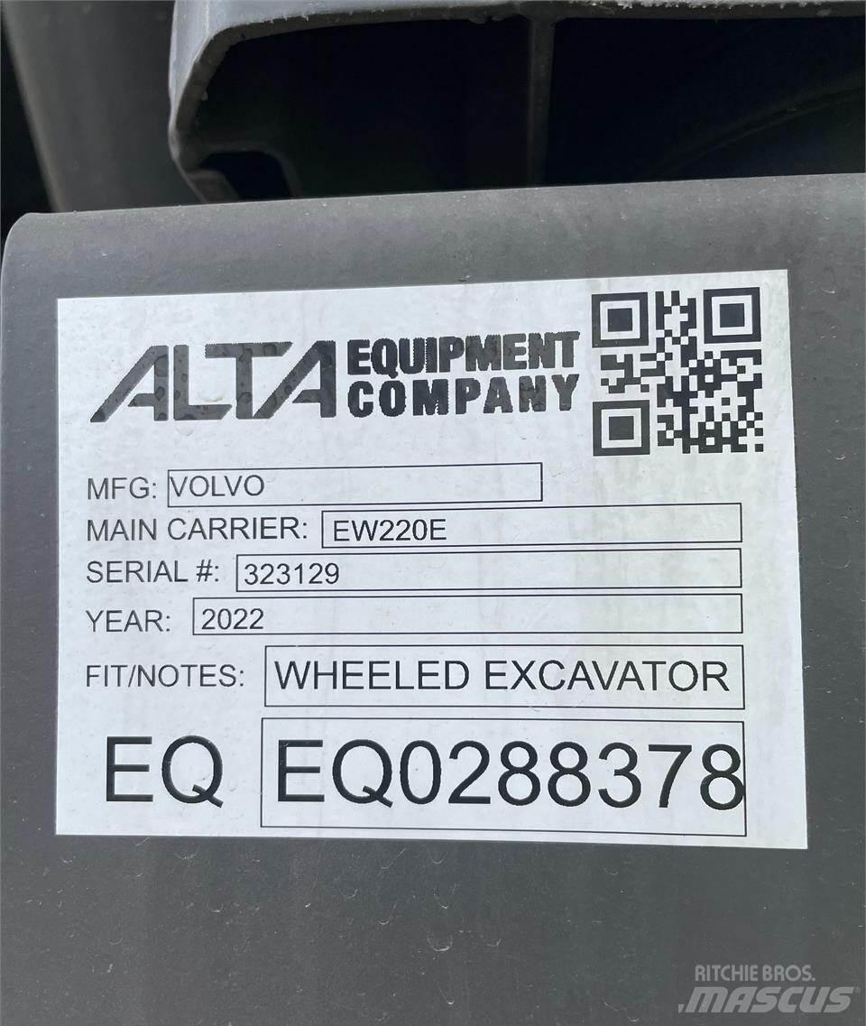 Volvo EW220E Ratiniai ekskavatoriai