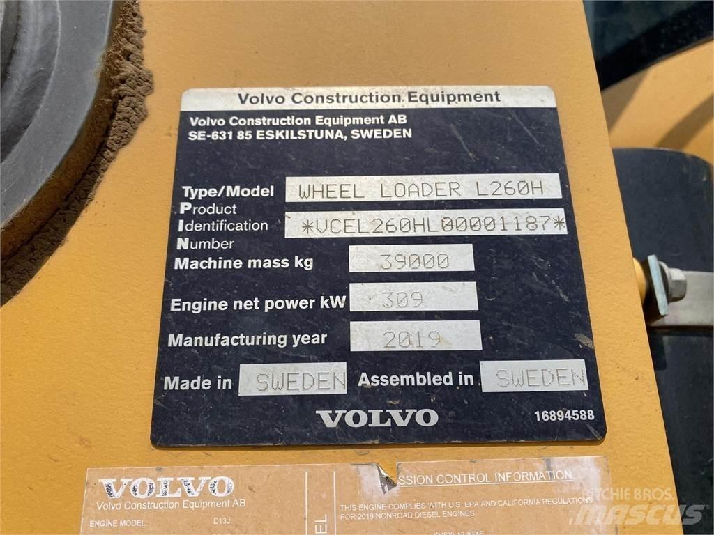 Volvo L260H Naudoti ratiniai krautuvai