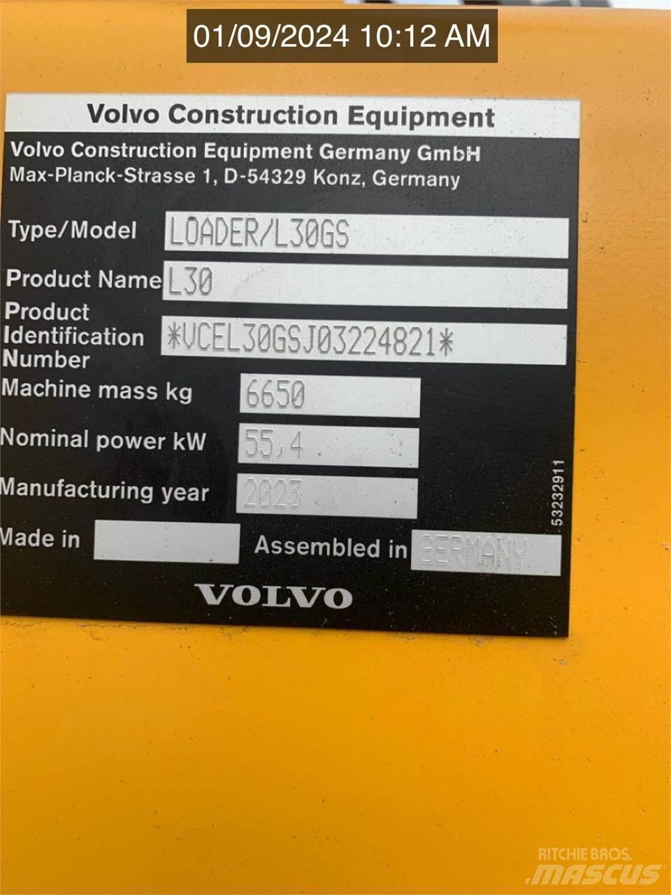 Volvo L30GS Naudoti ratiniai krautuvai