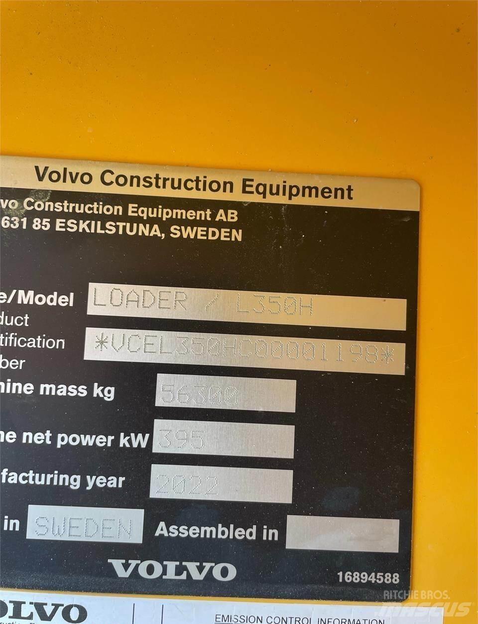 Volvo L350H Naudoti ratiniai krautuvai