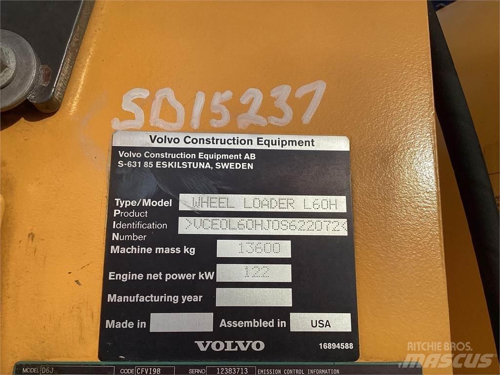 Volvo L60H Naudoti ratiniai krautuvai