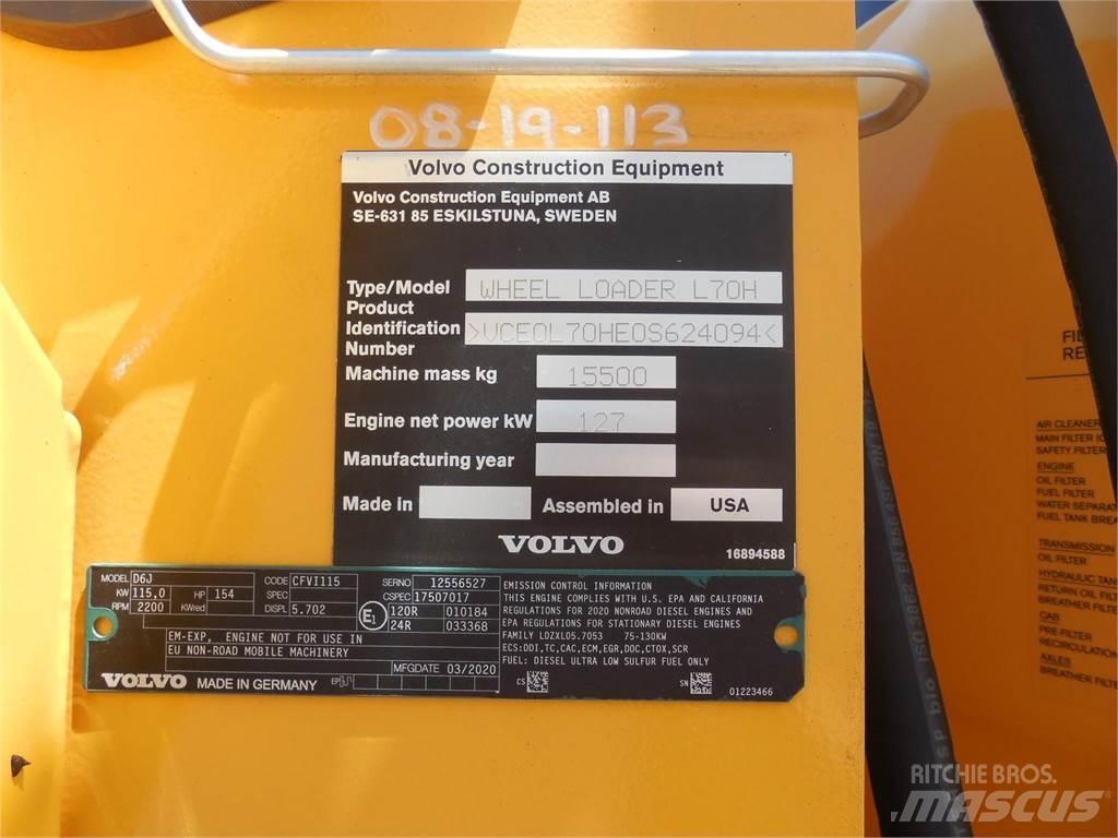 Volvo L70H Naudoti ratiniai krautuvai