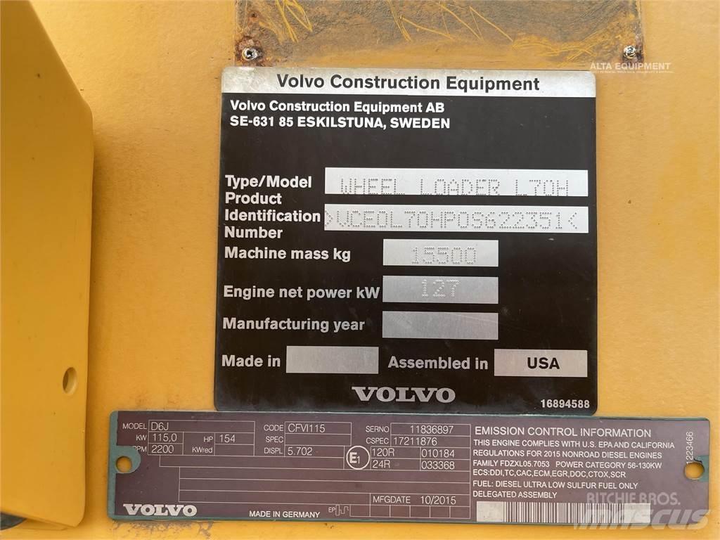 Volvo L70H Naudoti ratiniai krautuvai