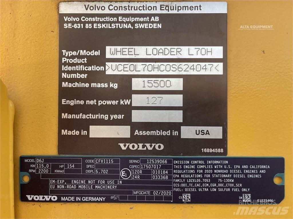 Volvo L70H Naudoti ratiniai krautuvai