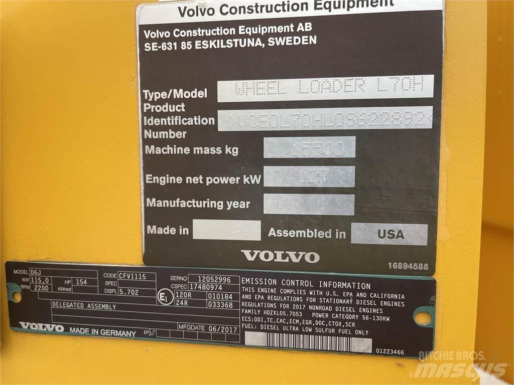 Volvo L70H Naudoti ratiniai krautuvai