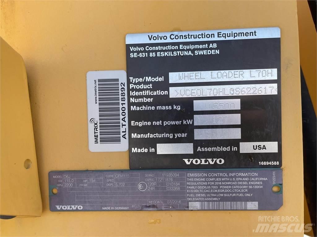 Volvo L70H Naudoti ratiniai krautuvai