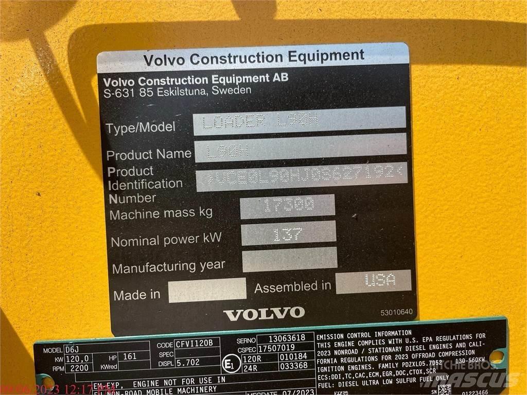 Volvo L90H Naudoti ratiniai krautuvai