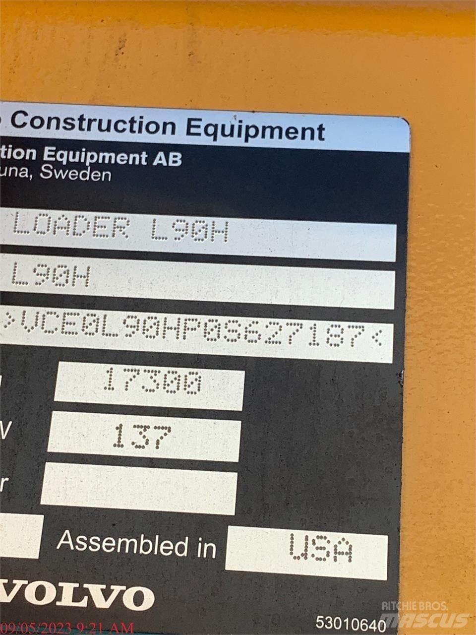 Volvo L90H Naudoti ratiniai krautuvai