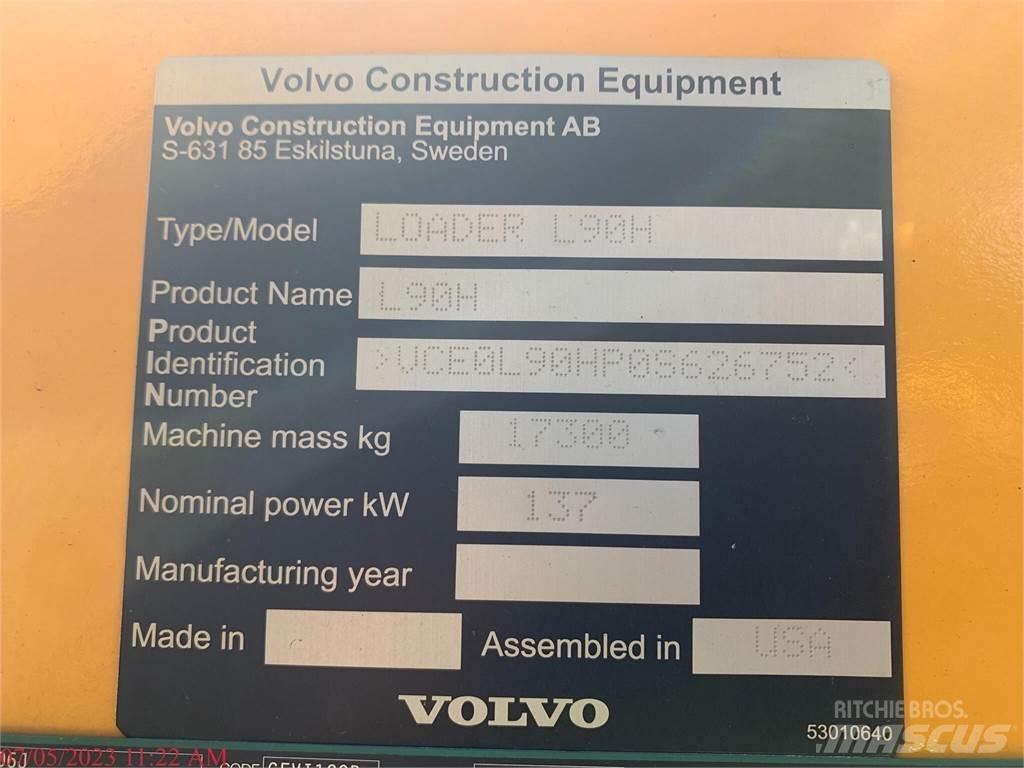 Volvo L90H Naudoti ratiniai krautuvai