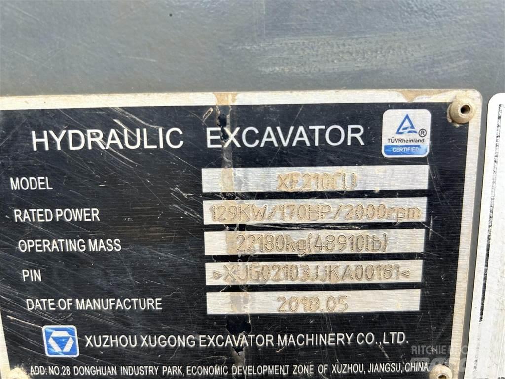 XCMG XE210CU Vikšriniai ekskavatoriai