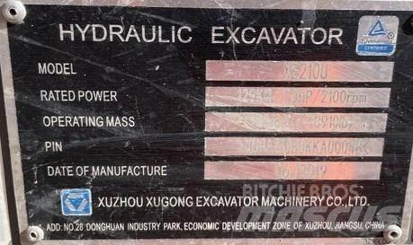 XCMG XE210U Vikšriniai ekskavatoriai