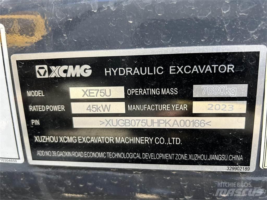 XCMG XE75U Vikšriniai ekskavatoriai