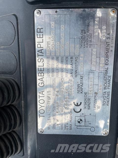 Toyota 42-7FGF15 LPG (dujiniai) krautuvai