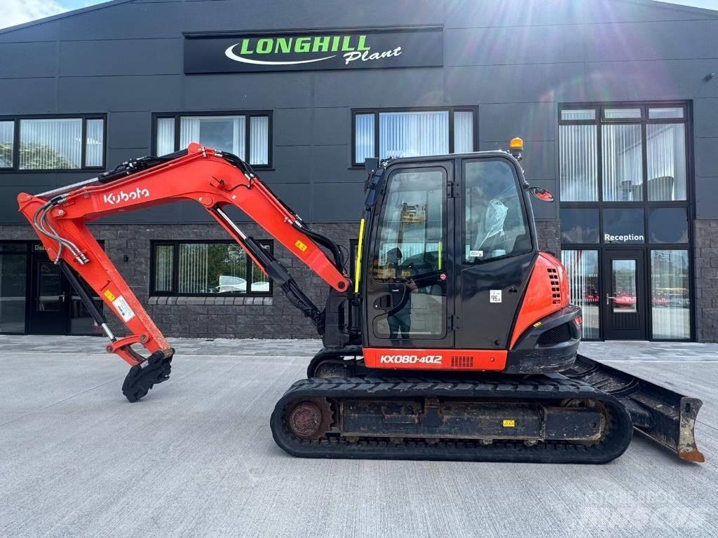 Kubota KX 080-4 Vidutinės galios ekskavatoriai 7-12 t