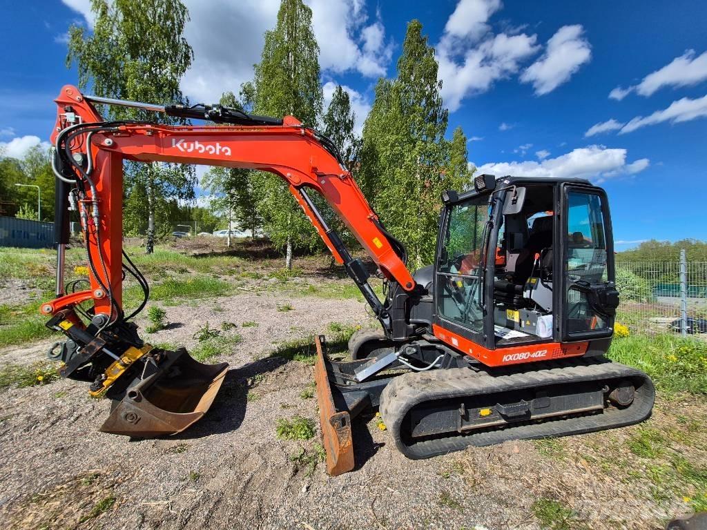 Kubota KX 080-4 Vidutinės galios ekskavatoriai 7-12 t