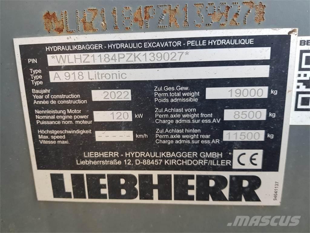 Liebherr A918 Ratiniai ekskavatoriai