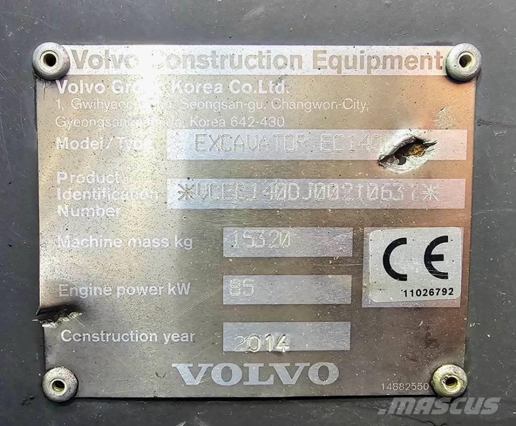 Volvo EC 140 DL Vikšriniai ekskavatoriai