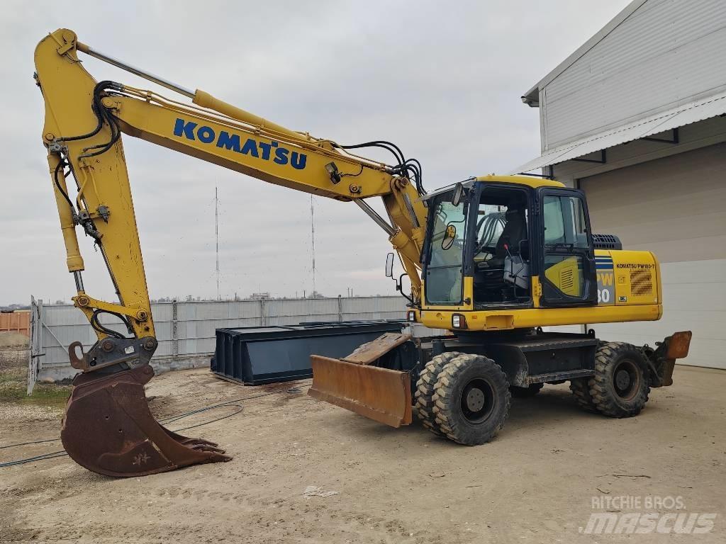 Komatsu PW 180-7EO Ratiniai ekskavatoriai