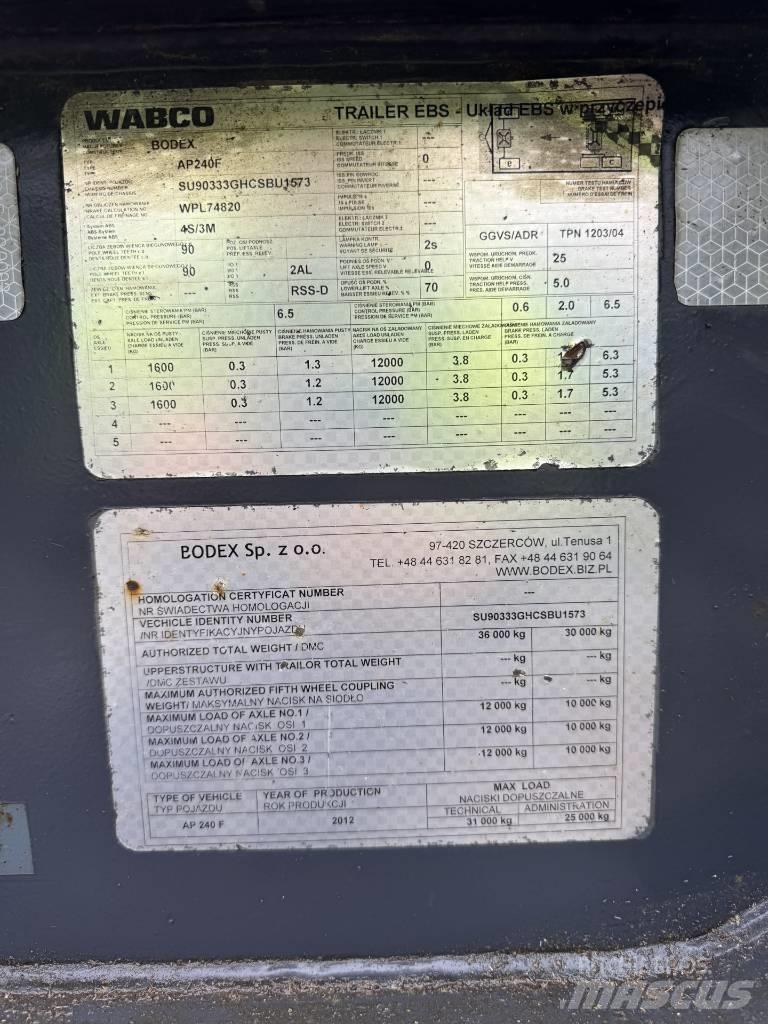 Bodex AP 240 F Miškovežių priekabos